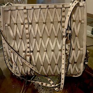 Valentino Rockstud Lattice Shoulder Bag